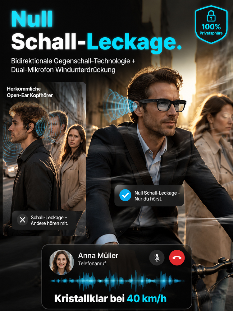 🕶️ 3-in-1 Carbon-Multifunktionsbrille: AR-Navi & 4K-Kamera! 📱