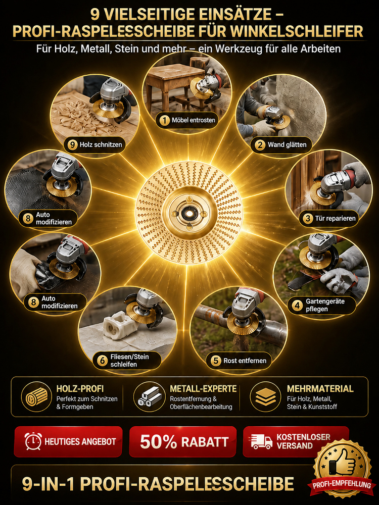 【🛠️ Hornbach-Profi-Wahl 🛠️】Allround-Schleifscheibe: Holz & Metall in Sekunden glatt! ✨