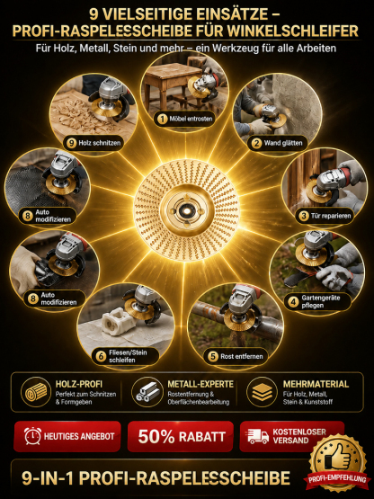 【🛠️ Hornbach-Profi-Wahl 🛠️】Allround-Schleifscheibe: Holz & Metall in Sekunden glatt! ✨