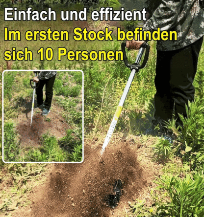 【💯 Nie wieder Rückenschmerzen! 💯】Terra-Titan Pro 🚜 50% schneller pflügen. 🛡️ 10 Jahre Garantie auf Titan-Klingen.
