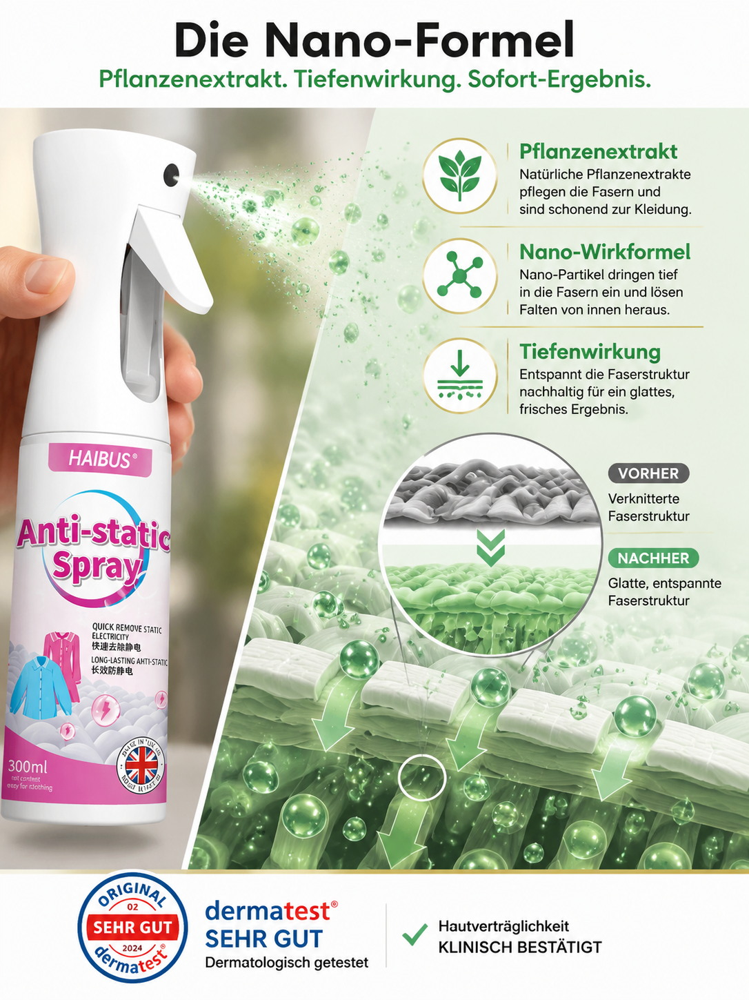 【✈️ Lufthansa-Crew-Geheimnis ✈️】Anti-Falten-Spray: Perfekt geglättet in 3 Sekunden! ✨