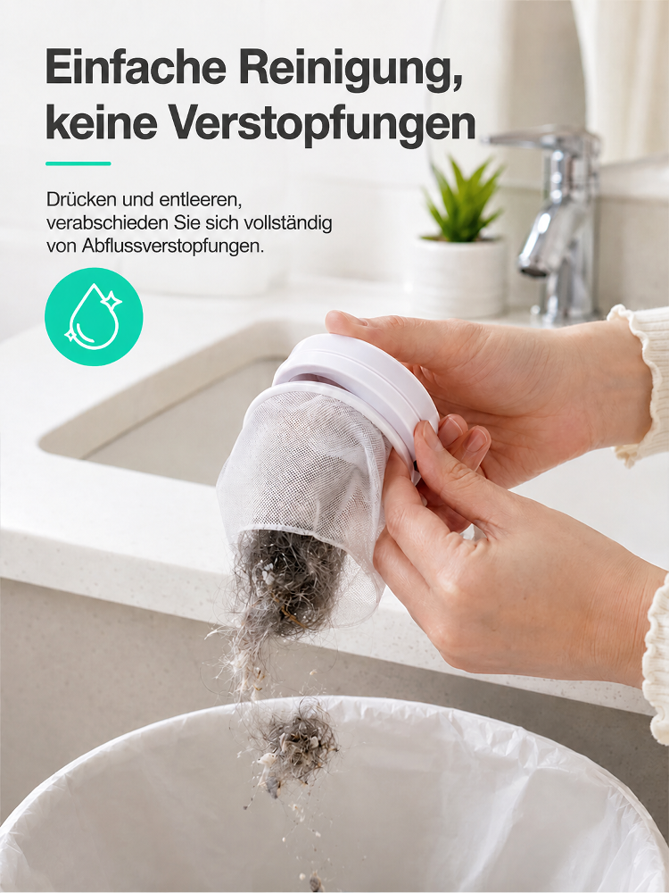 【✨ Wäsche-Flusensieb ✨】Haarmagnet für die Wäsche: Schützt die Pumpe vor Verstopfung!🧼