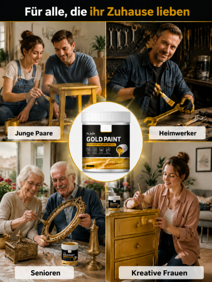 【✨ Premium-Goldlack ✨】Louvre-Effekt für Ihr Zuhause: Glanzvolles Handarbeits-Finish! 👑