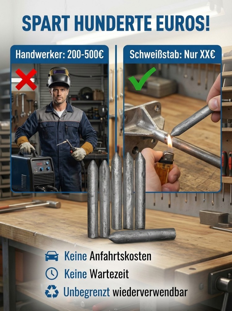 【🔥 Feuerzeug-Schweißen 🔥】Universeller Lötdraht: Profi-Reparatur in Sek.! ✨