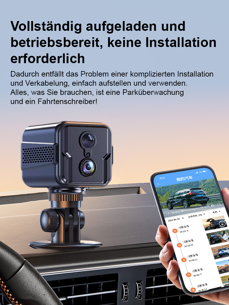 【💯 100% Privat & Sicher! 💯】 Kabellose Smart-Kamera mit 90 Tagen Akku 🔋 Kein Strom, kein Internet noetig. 🔒 Daten nur auf Ihrem Handy. Kein Hacker-Risiko, kein Cloud-Leak. 