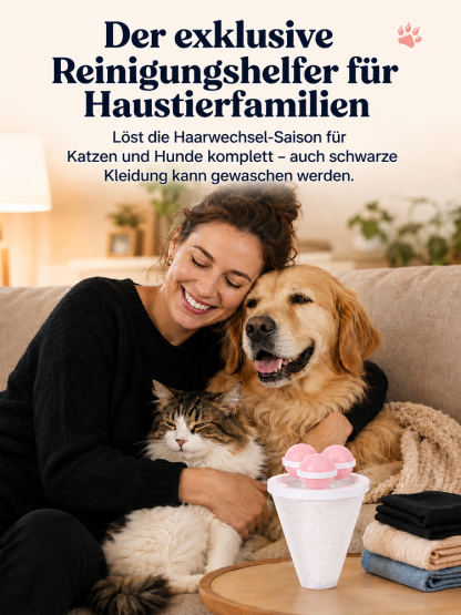 【✨ Wäsche-Flusensieb ✨】Haarmagnet für die Wäsche: Schützt die Pumpe vor Verstopfung!🧼