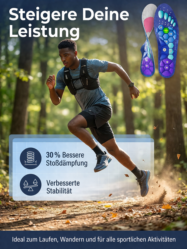 【💯 Gehen wie auf Wolken! 💯】Magnetische Akupressur-Sohlen 🦶 Vitalität in 3 Min. spüren. ✨ Nur heute: 50% Rabatt & 1+1 GRATIS!
