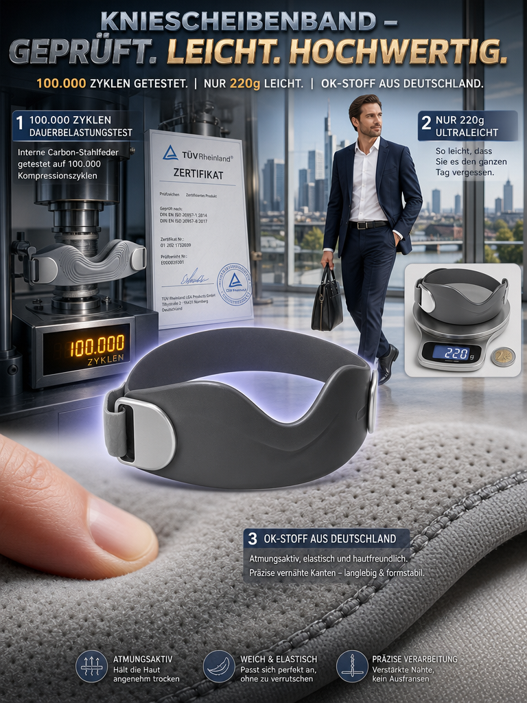 🦵 KneeRelief Bionic: Die biomechanische Kniebandage mit Bänder-Stütze! 🛡️