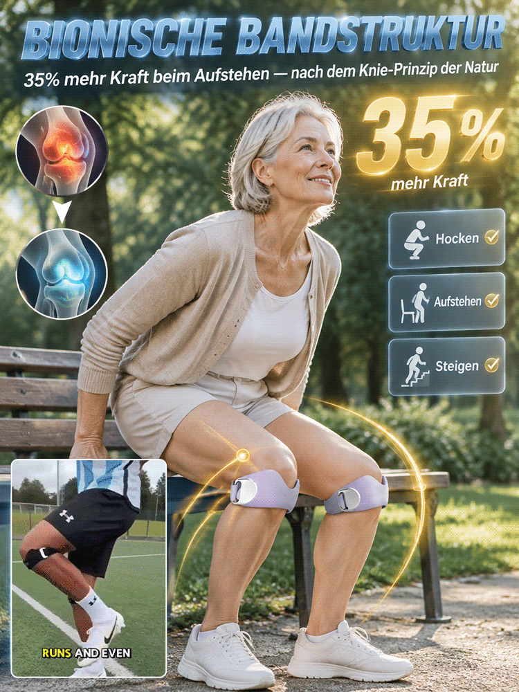 🦵 KneeRelief Bionic: Die biomechanische Kniebandage mit Bänder-Stütze! 🛡️