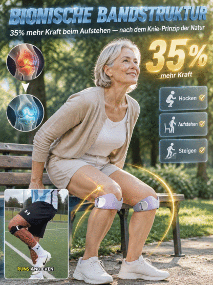🦵 KneeRelief Bionic: Die biomechanische Kniebandage mit Bänder-Stütze! 🛡️