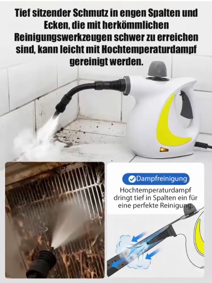 【🚀115°C-Power-Dampf🚀】Hochdruck-Dampfreiniger♨️ 99.9%-Keimfrei-ohne-Chemie! 🧼
