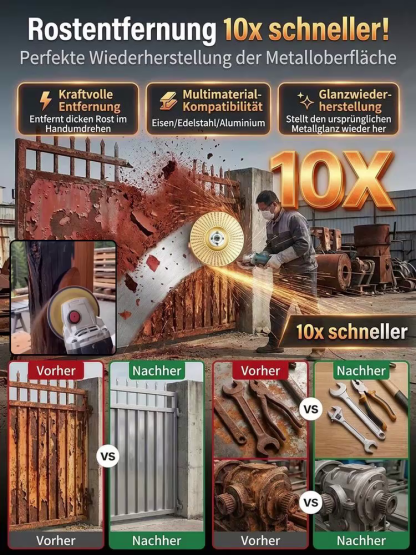 【🛠️ Hornbach-Profi-Wahl 🛠️】Allround-Schleifscheibe: Holz & Metall in Sekunden glatt! ✨