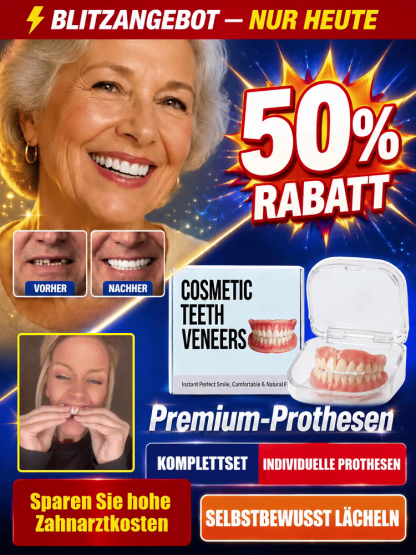  【💵Sparen Sie hohe Zahnkosten💵】 All-inclusive maßgeschneiderte Zahnprothesen🦷