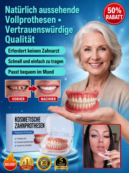  【💵Sparen Sie hohe Zahnkosten💵】 All-inclusive maßgeschneiderte Zahnprothesen🦷
