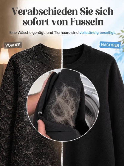 【✨ Wäsche-Flusensieb ✨】Haarmagnet für die Wäsche: Schützt die Pumpe vor Verstopfung!🧼