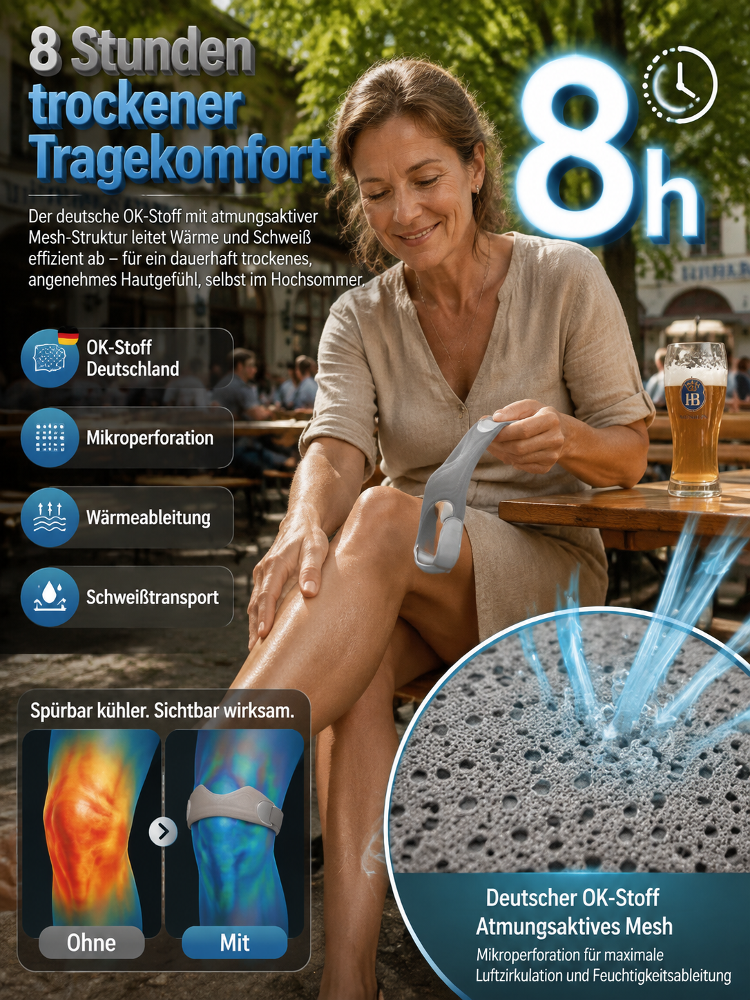 🦵 KneeRelief Bionic: Die biomechanische Kniebandage mit Bänder-Stütze! 🛡️