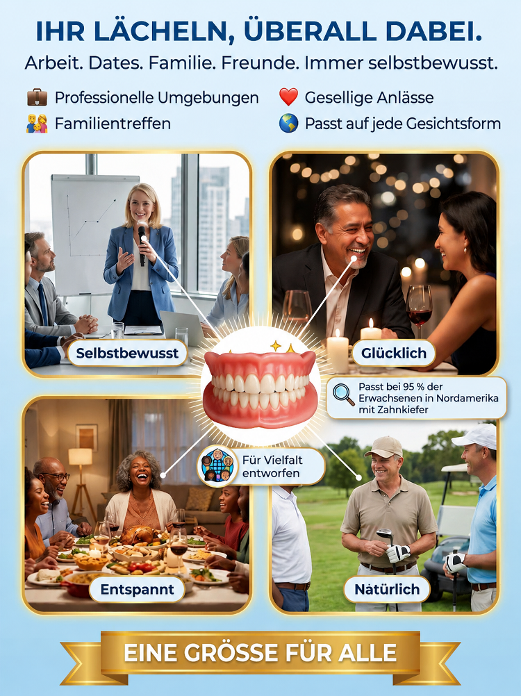 【✨ Präzisions-Prothese ✨】Die smarte Lösung für ein strahlendes Lächeln! 😁
