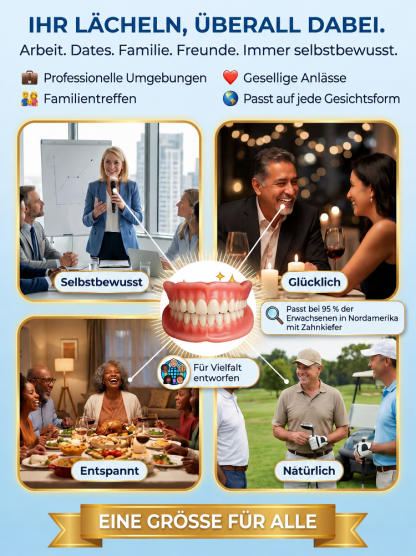 【✨ Präzisions-Prothese ✨】Die smarte Lösung für ein strahlendes Lächeln! 😁