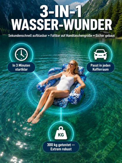 🏖️ Aufblasbare Wasser-Lounge: Dein Luxus-Urlaub auf dem Wasser! 🌊