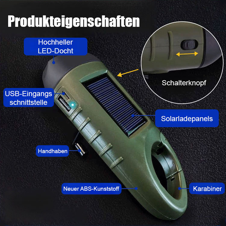 【Technologie auf Militärniveau】Multifunktions-Taschenlampe