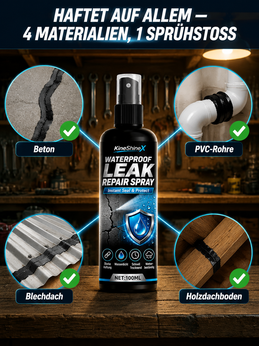 🌧️ AquaSeal Pro 2026: Das 1-Minuten-Dichtspray für Dach & Rohr! 🛡️