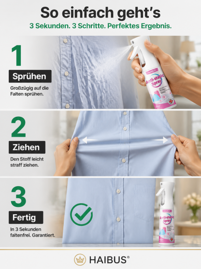 【✈️ Lufthansa-Crew-Geheimnis ✈️】Anti-Falten-Spray: Perfekt geglättet in 3 Sekunden! ✨