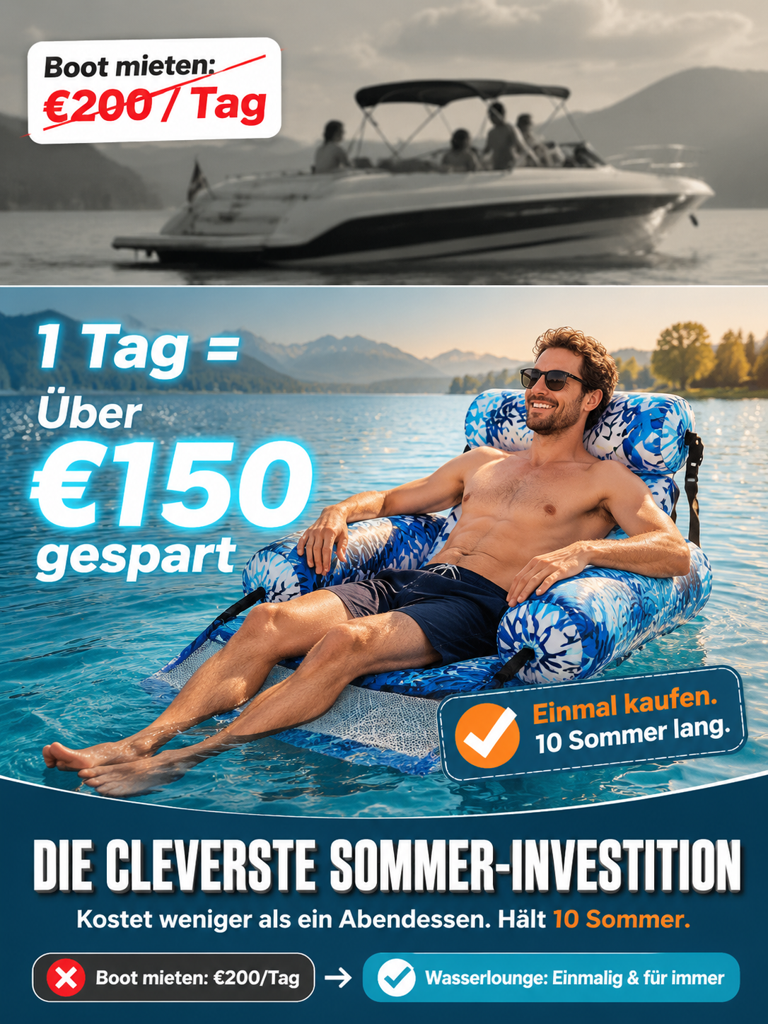 🏖️ Aufblasbare Wasser-Lounge: Dein Luxus-Urlaub auf dem Wasser! 🌊