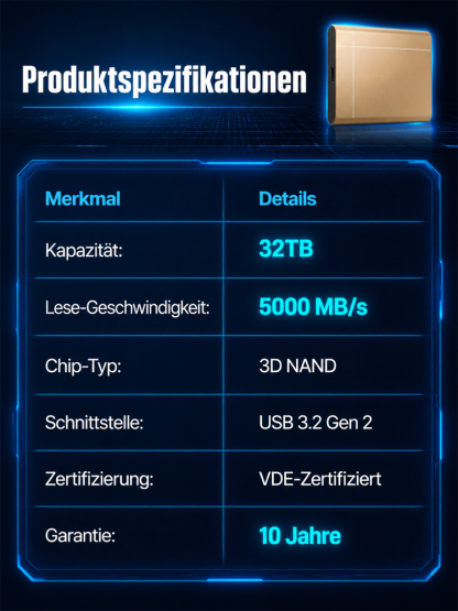 💾 32TB Extreme-SSD: 5.000 MB/s für den Preis eines Kaffees! ⚡