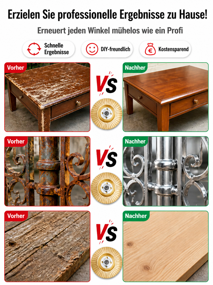 【🛠️ Hornbach-Profi-Wahl 🛠️】Allround-Schleifscheibe: Holz & Metall in Sekunden glatt! ✨