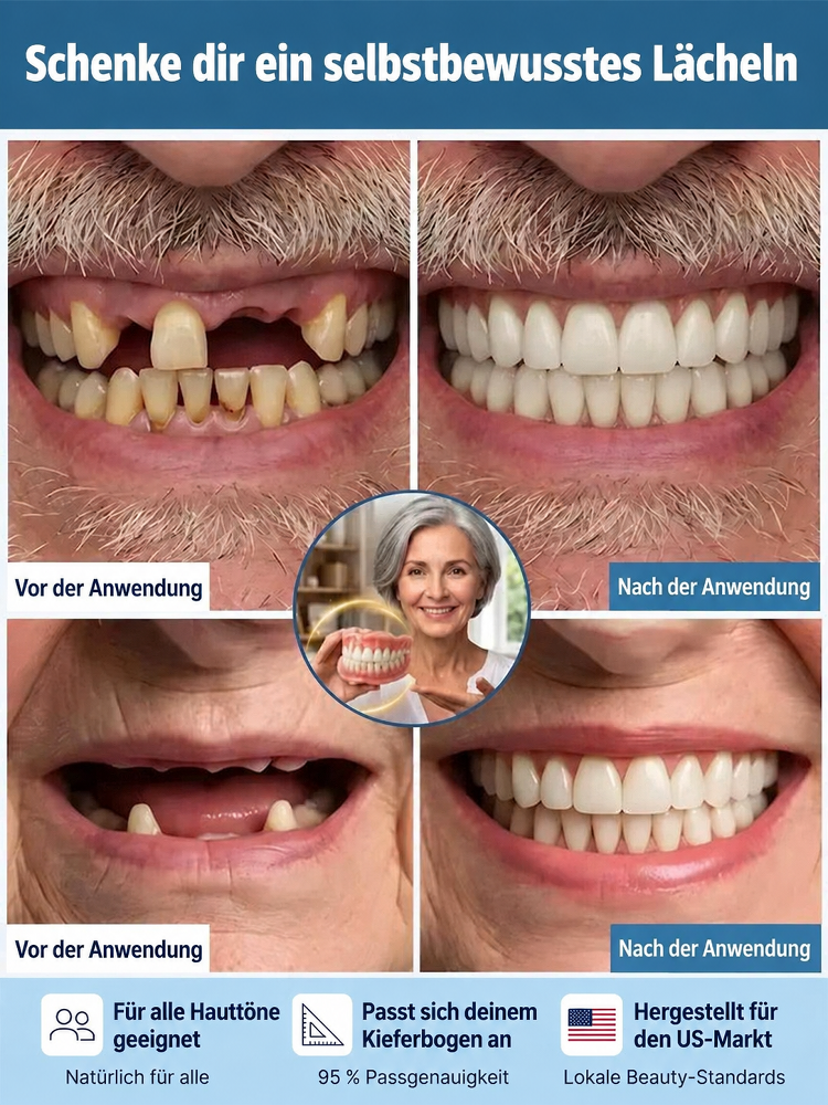【✨ Präzisions-Prothese ✨】Die smarte Lösung für ein strahlendes Lächeln! 😁