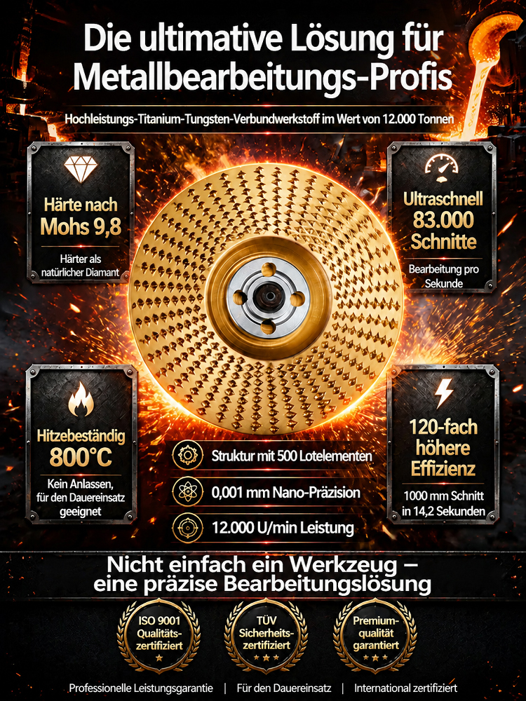 【🛠️ Hornbach-Profi-Wahl 🛠️】Allround-Schleifscheibe: Holz & Metall in Sekunden glatt! ✨