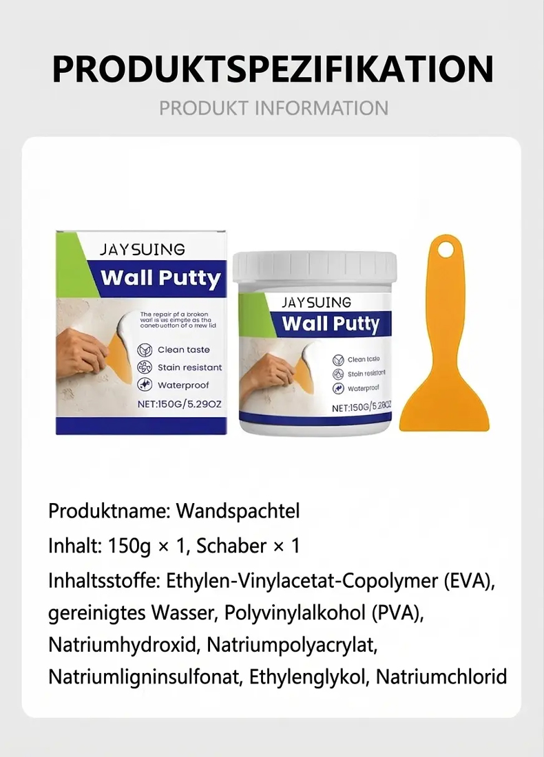 【🏗️ Wände wie neu 🏗️】Profi-Wandreparatur-Set: Risse & Löcher in 60 Sek. weg! ✨