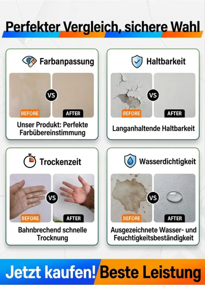 【🏗️ Wände wie neu 🏗️】Profi-Wandreparatur-Set: Risse & Löcher in 60 Sek. weg! ✨