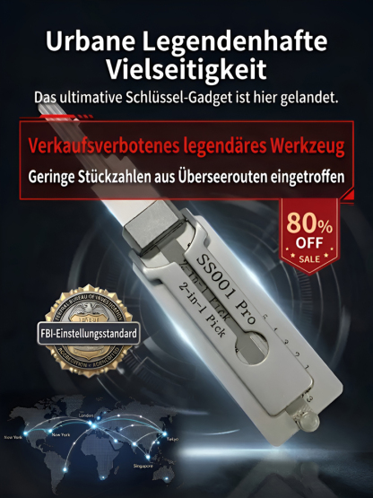 【🔑 Nie wieder ausgesperrt 🔑】Digitaler Generalschlüssel: Öffnet 99% aller Schlösser! ✨