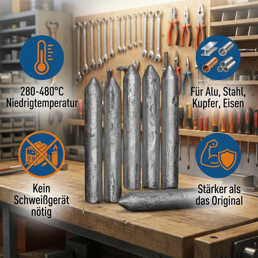 【🔥 Feuerzeug-Schweißen 🔥】Universeller Lötdraht: Profi-Reparatur in Sek.! ✨
