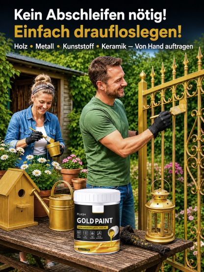 【✨ Premium-Goldlack ✨】Louvre-Effekt für Ihr Zuhause: Glanzvolles Handarbeits-Finish! 👑