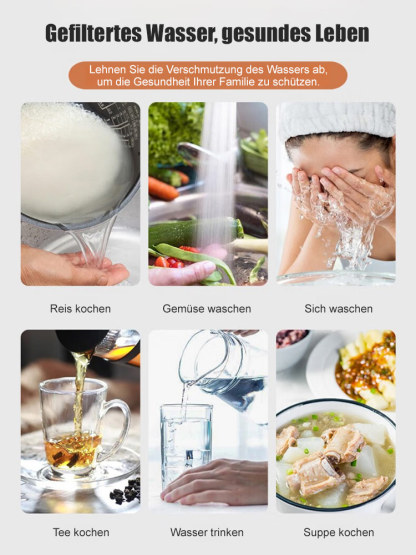 Universeller drehbarer Wasserhahnfilter