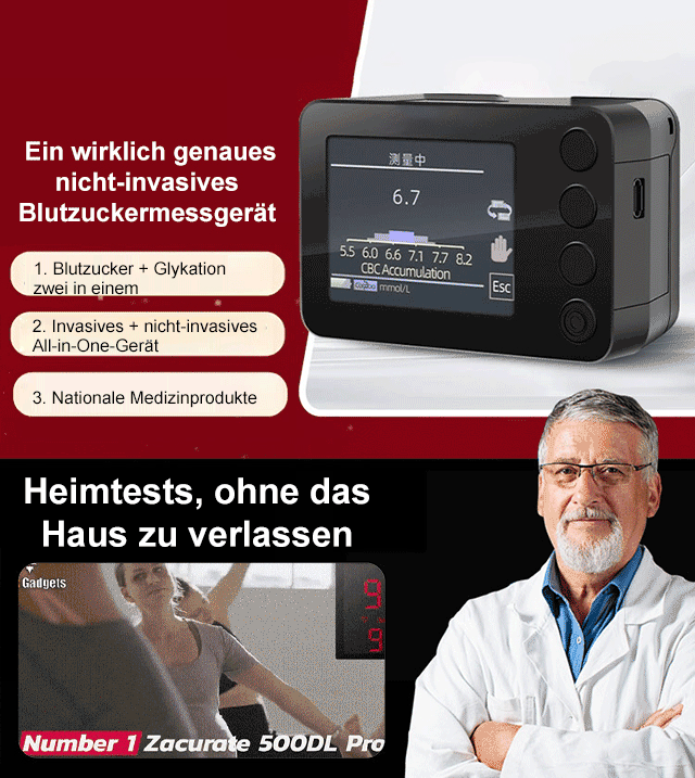 【✨ Drei-in-Eins Monitor ✨】Nicht-invasive Messung: Vitalwerte in 3 Sekunden! 🚀