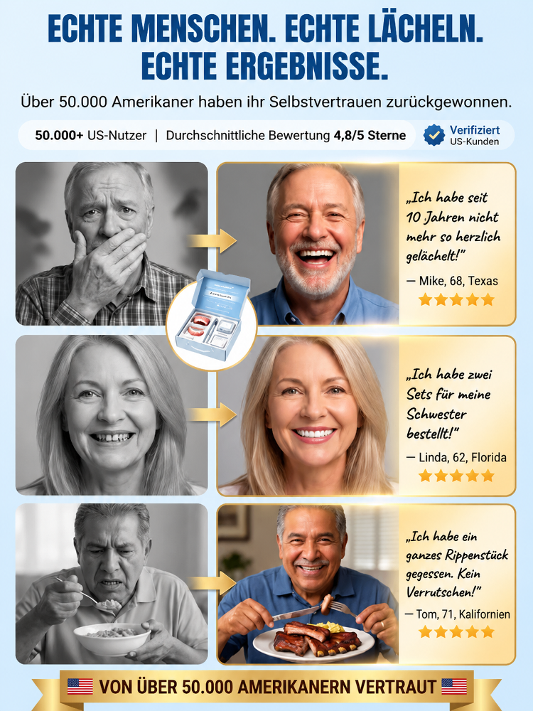 【✨ Präzisions-Prothese ✨】Die smarte Lösung für ein strahlendes Lächeln! 😁