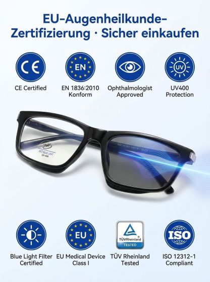 【👓 Universal-Fokus 👓】Smarte Gleitsichtbrille: Von +1.0 bis +7.0 automatisch! ✨