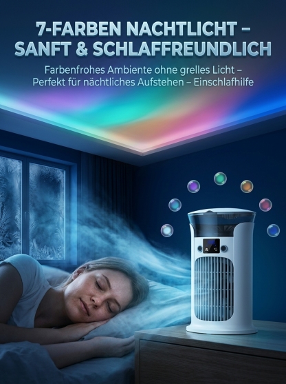 【✨ Smart-Luftkühler ✨】Verdunstungs-Tech: 90% Stromersparnis jeden Monat! 🚀