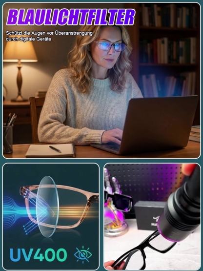 【👓 Universal-Fokus 👓】Smarte Gleitsichtbrille: Von +1.0 bis +7.0 automatisch! ✨
