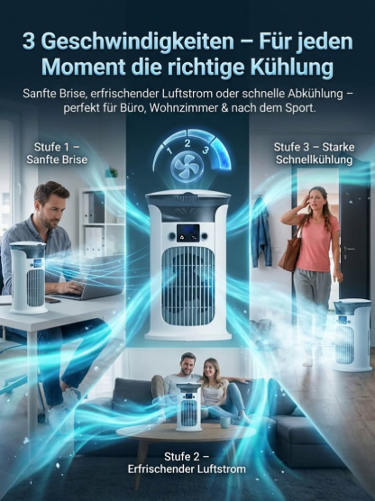 【✨ Smart-Luftkühler ✨】Verdunstungs-Tech: 90% Stromersparnis jeden Monat! 🚀