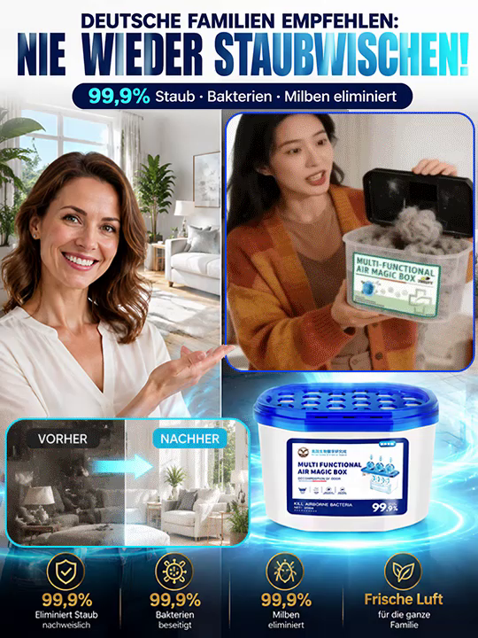 🧲 Bio-Magnet AirCleaner Box Pro | Saugt Schimmel & Staub An • 3 Jahre Wirkdauer • Ohne Strom