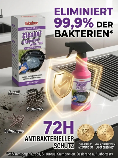 【🍳 Fett-Weg-Wunder 🍳】Profi-Fettlöser: Eingebranntes löst sich wie von selbst! ✨