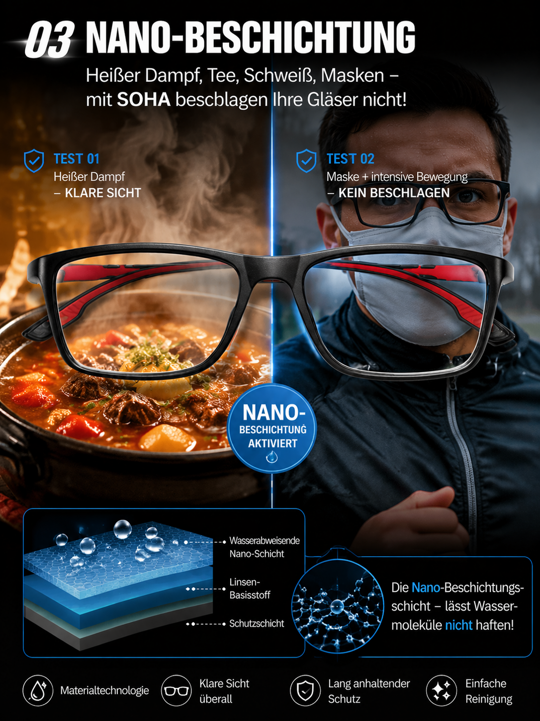 【✨ Smart-Brille ✨】DOG-Zertifiziert:Autofokus von -1000 bis +1000! 🚀
