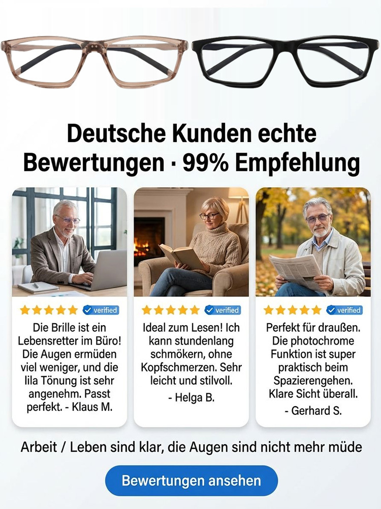 【👓 Universal-Fokus 👓】Smarte Gleitsichtbrille: Von +1.0 bis +7.0 automatisch! ✨