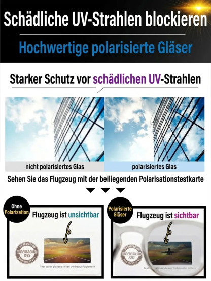Blaulichtfilternde, selbsttönende Lesebrille