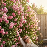 [WÜSTEN-ROSE] Gefüllte Kletterrosen | Natürlicher Luftreiniger | Blüht üppig auf dem ganzen Balkon