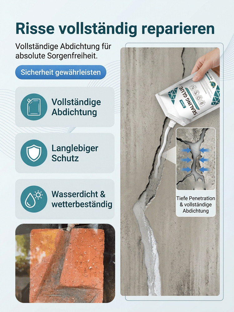 【💯 Unterwasser-Dichtung! 💯】Hochpolymer-Dichtstoff für Beton & Metall ❄️ Hält -40°C bis 120°C stand. Dehnfest & rissfrei. 🔬 Von Kernkraftwerk-Technologie abgeleitet. 